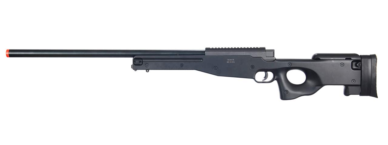 WELL L96 AWP Bolt Action Airsoft Sniper Rifle - Black | High Precision Spring Powered Airsoft Gun for Outdoor Tactical Games & Target Shooting | Perfect for Airsoft Battles, Military Simulation & Sniper Training