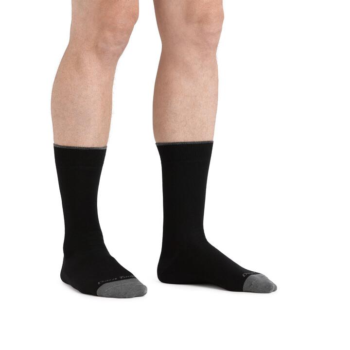 DARN TOUGH Solid Crew Lightweight Lifestyle Socks for Men - Comfortable Hiking, Running & Everyday Wear