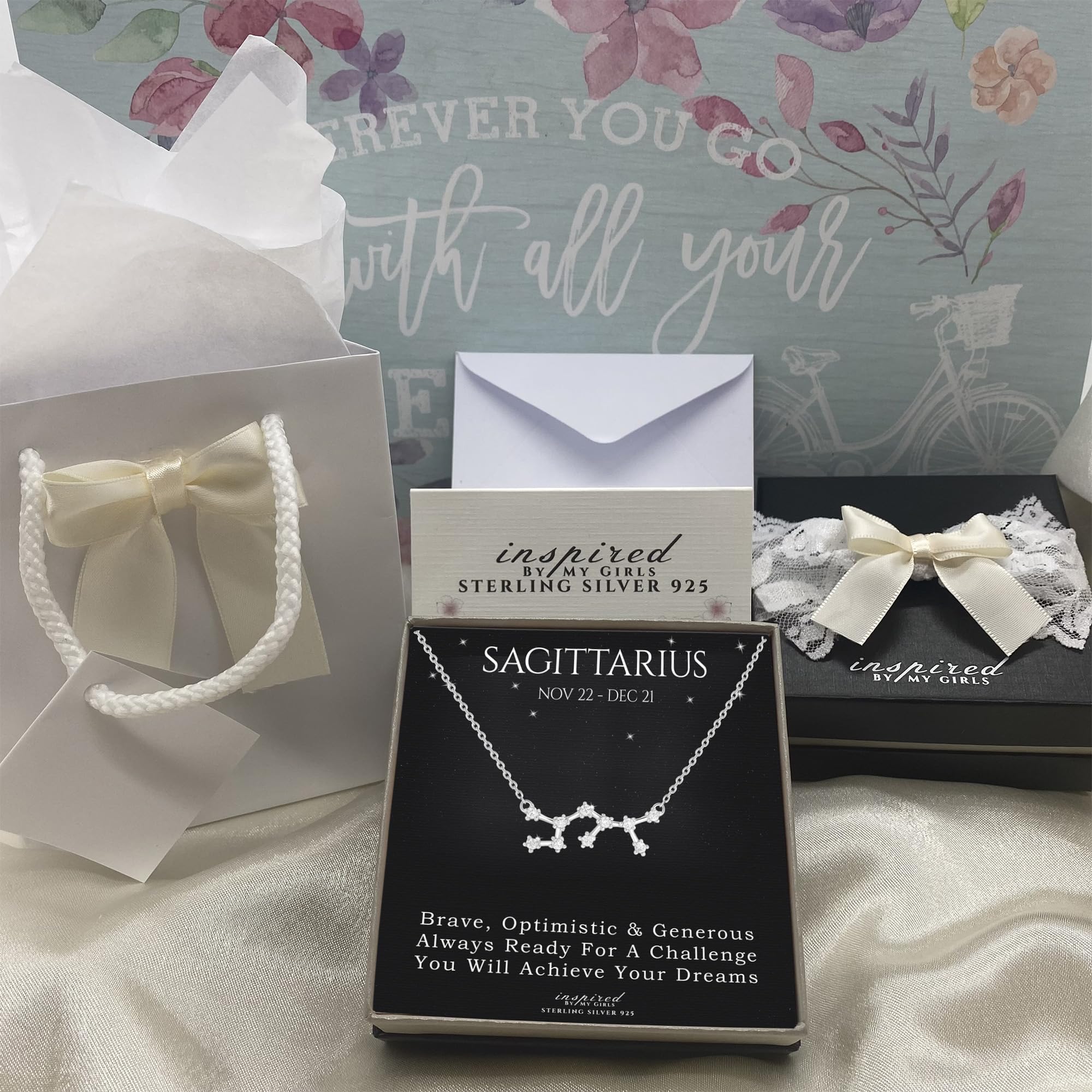 925 Sterling Silver Zodiac Constellation Necklace - Personalized Birth Sign Pendant Gift in Elegant Keepsake Box | Perfect for Birthdays, Anniversaries & Astrology Lovers