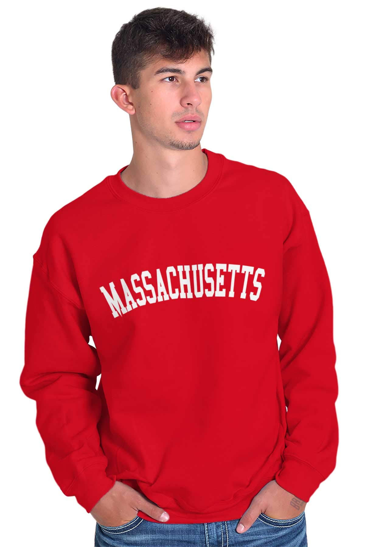 Massachusetts Souvenir Sweatshirt - Classic Unisex Pullover for Men & Women | Perfect for Travel Gifts, College Campus Wear & Casual Outfits