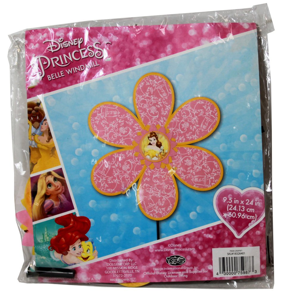Disney Princess Belle Windmill Toy - Classic Collectible for Kids & Fans | Perfect for Birthday Gifts, Room Decor & Disney Themed Parties