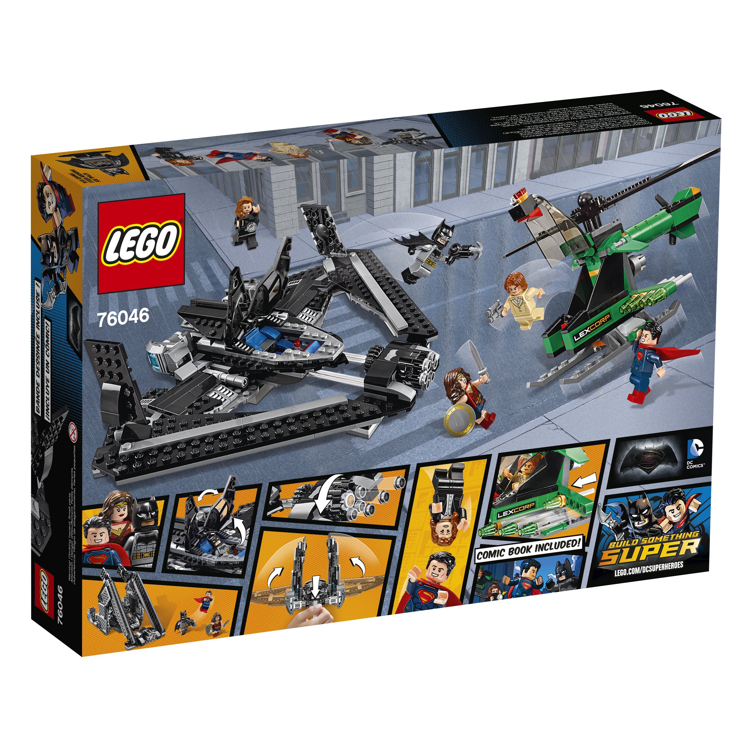 LEGO Super Heroes Heroes of Justice: Sky High Battle Building Kit (517 Pieces) - Creative Play Set for Kids, Superhero Action Figure Collection & Gift for Boys & Girls Ages 6-12