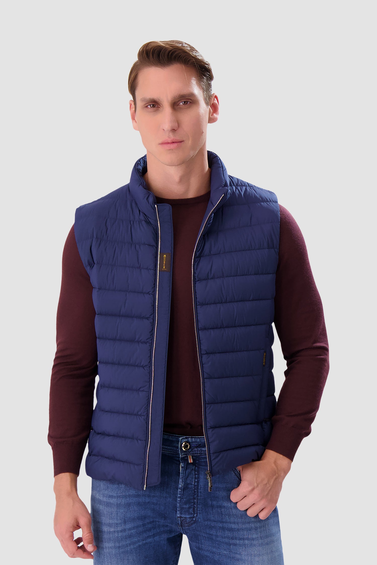 Moorer Denim CALAF S3 Vest for Men - Stylish & Durable Denim Jacket - Perfect for Casual Outfits, Outdoor Adventures & Streetwear Fashion