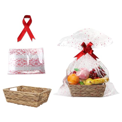 Red Flower Butterfly - Gift Basket