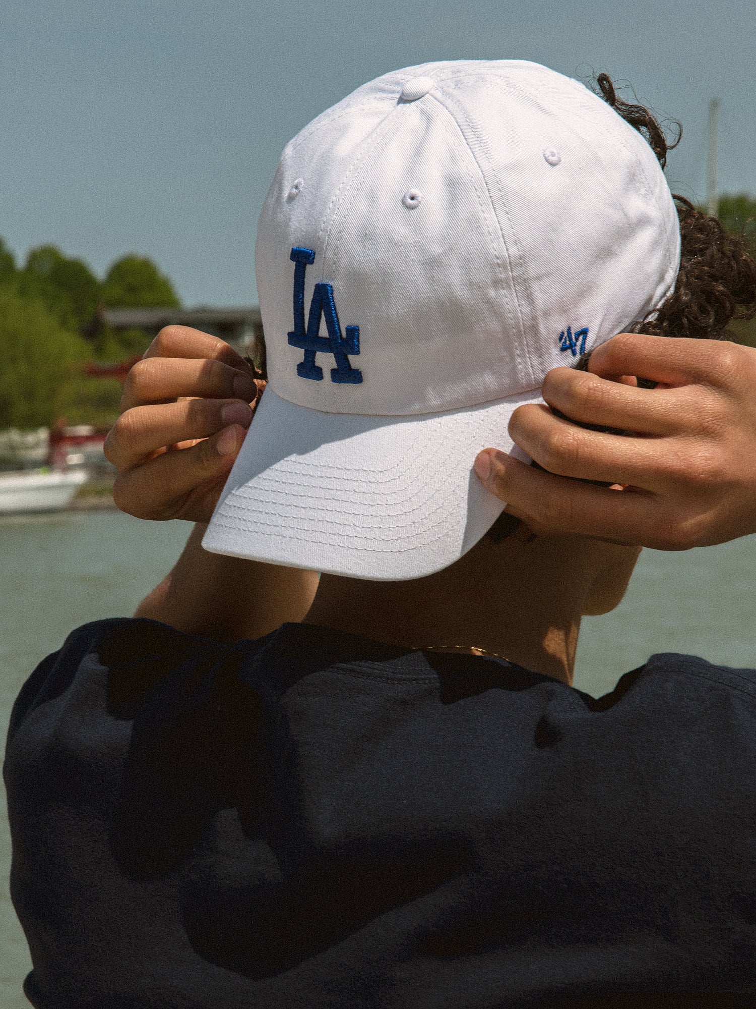 47 LA Dodgers Clean Up Adjustable Baseball Cap - Stylish Snapback Hat for Men & Women - Perfect for Games, Outdoors & Casual Wear