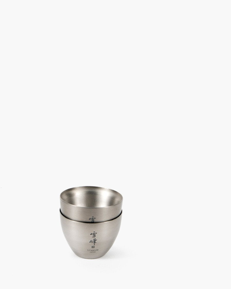 Premium Titanium Sake Cup Set - Japanese Style Drinking Cup for Sake, Whiskey & Cocktails - Lightweight, Durable & Rust-Proof - Perfect for Home Bar, Gifts & Japanese Cuisine Dining