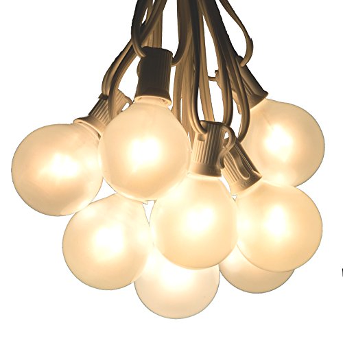 White Pearl Bulbs - White Wire