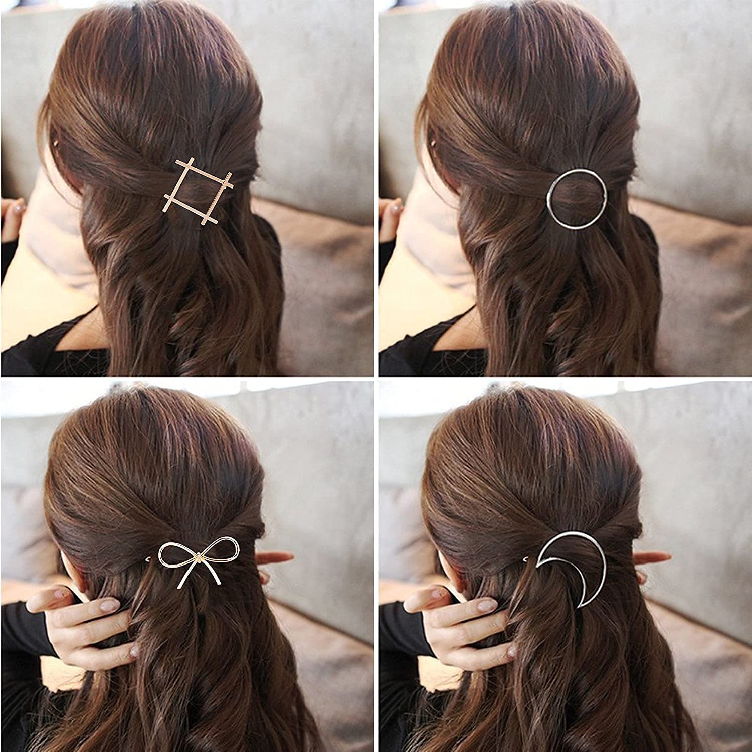 Snowpearl 20-Piece Women's Hair Accessories Set - Colorful Bobby Pins, Gold & Silver Hair Clips, Pearl Tic Tac Clips, Scrunchies for Women & Girls - Perfect for Parties, Weddings & Daily Styling