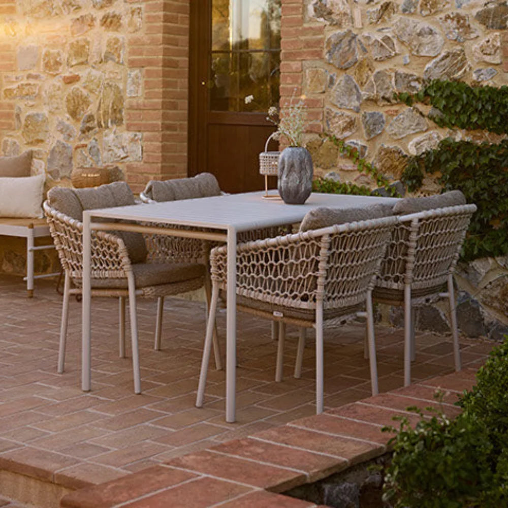 Bliss Outdoor Rectangular Dining Table - Weather-Resistant Patio Furniture for Backyard, Garden & Poolside Dining | Perfect for Outdoor Entertaining & Family Gatherings