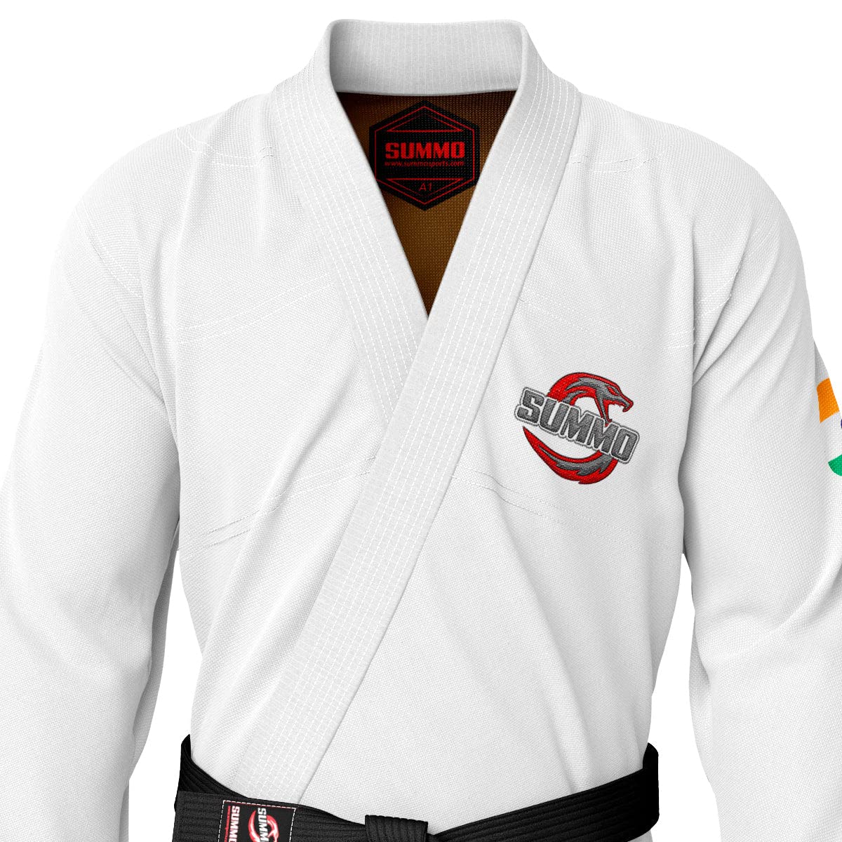 Summo Sports Brazilian Jiu-Jitsu Gi - Premium White BJJ Uniform for MMA & Grappling - Lightweight & Durable for Training & Competition
