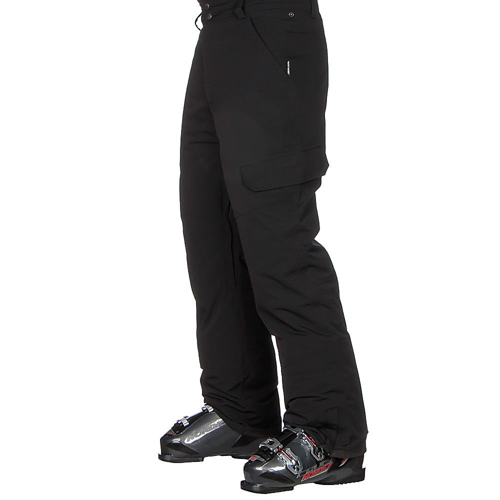 Armada Union Insulated Winter Pants for Men - Large Size, Black - Waterproof & Windproof Cold Weather Trousers for Outdoor Activities, Hiking, and Snow Sports