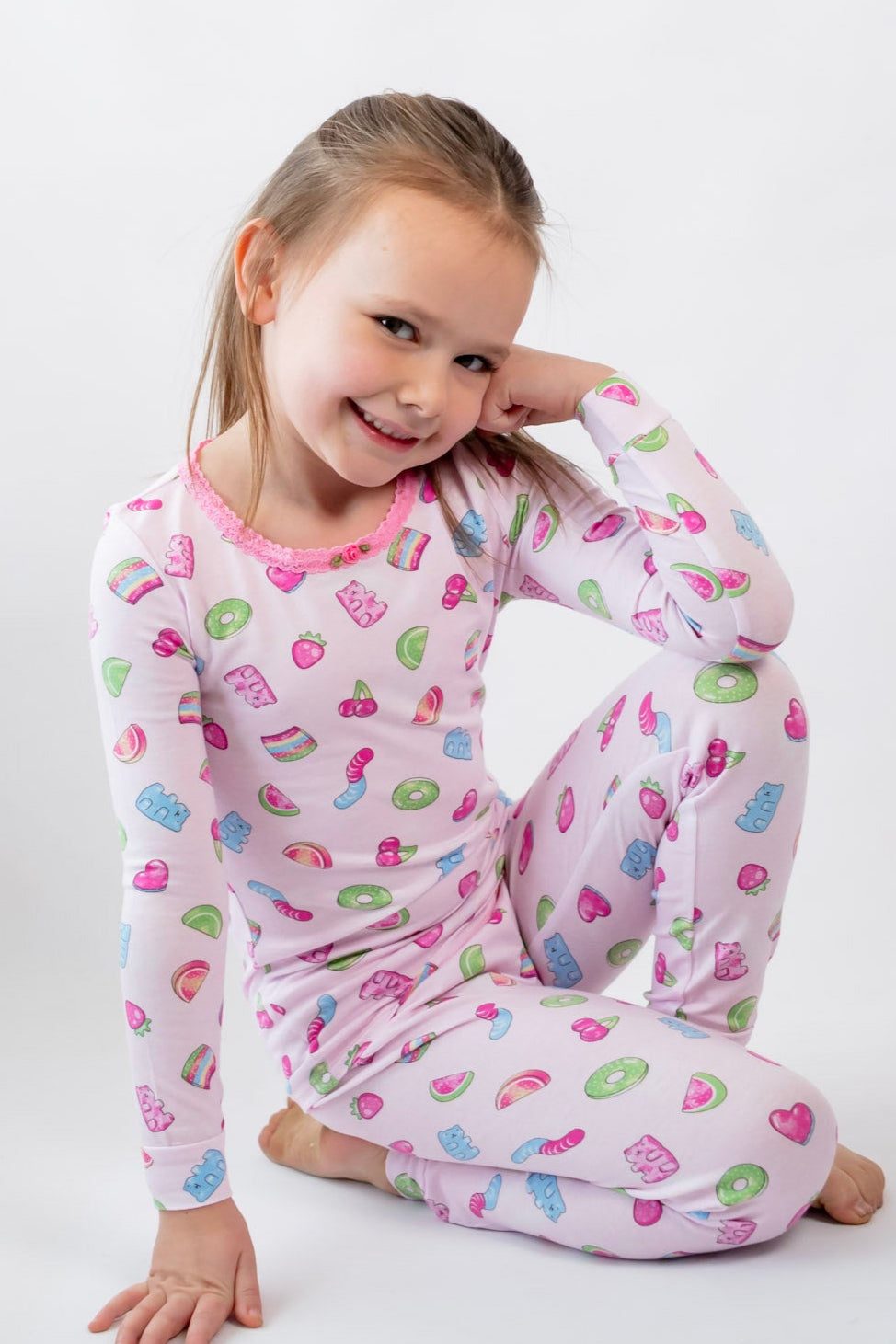 Sweet Gummies Pajama Set for Women - Soft & Comfortable Sleepwear for Cozy Nights - Perfect for Lounging, Bedtime & Relaxation