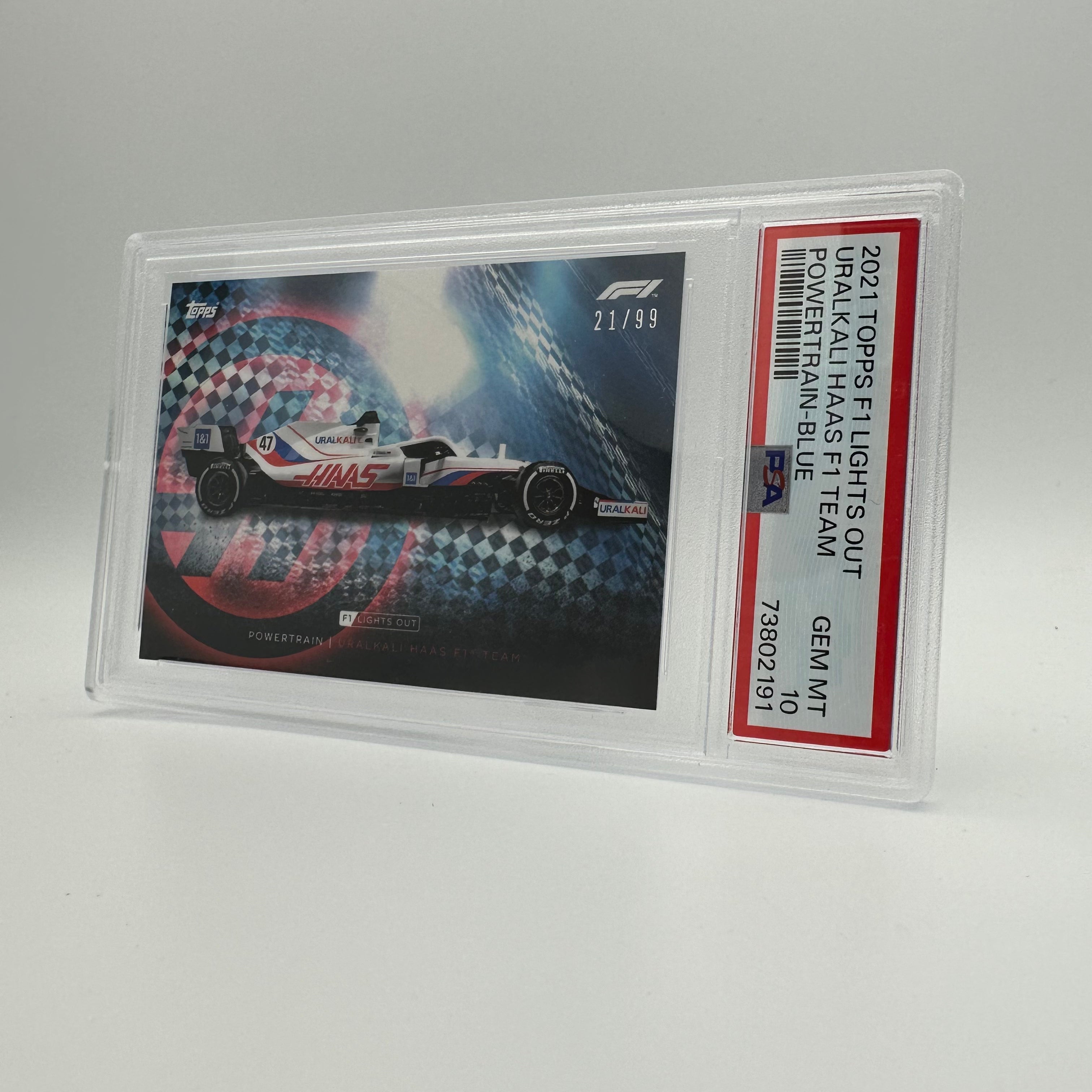 PSA 10 Graded 2021 Uralkali Haas F1 Team Power Train Blue Racing Card - Perfect for F1 Collectors & Motorsport Memorabilia Displays