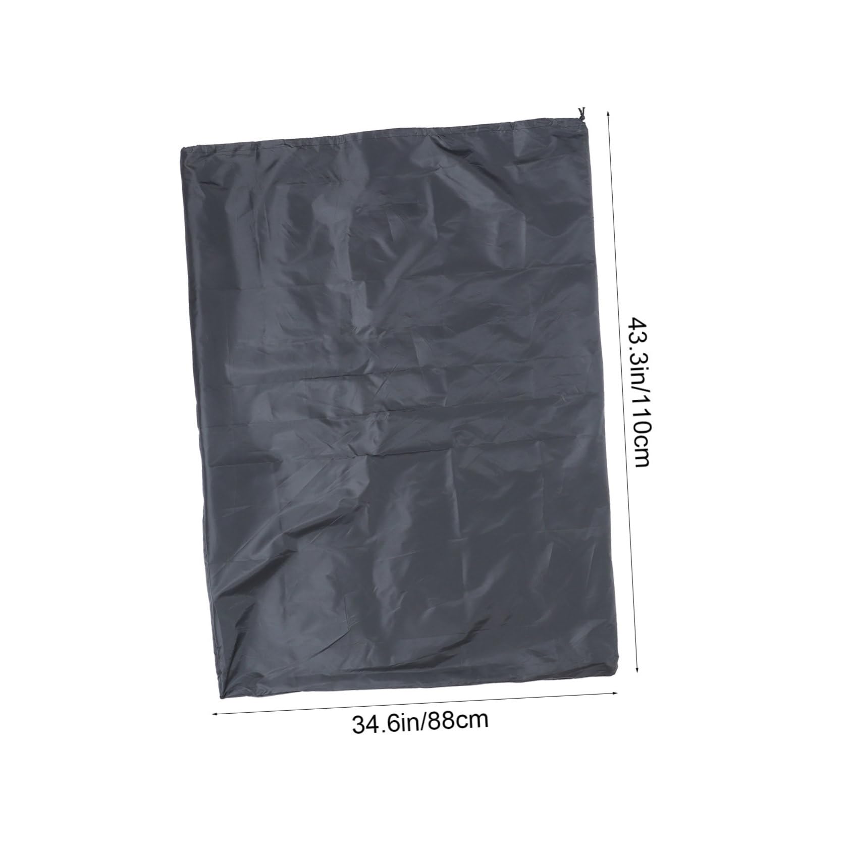 Elegant Waterproof Drawstring Pouch - Large Capacity Storage Bag for Home Organization (Black) | Perfect for Travel, Gym & Jewelry Storage