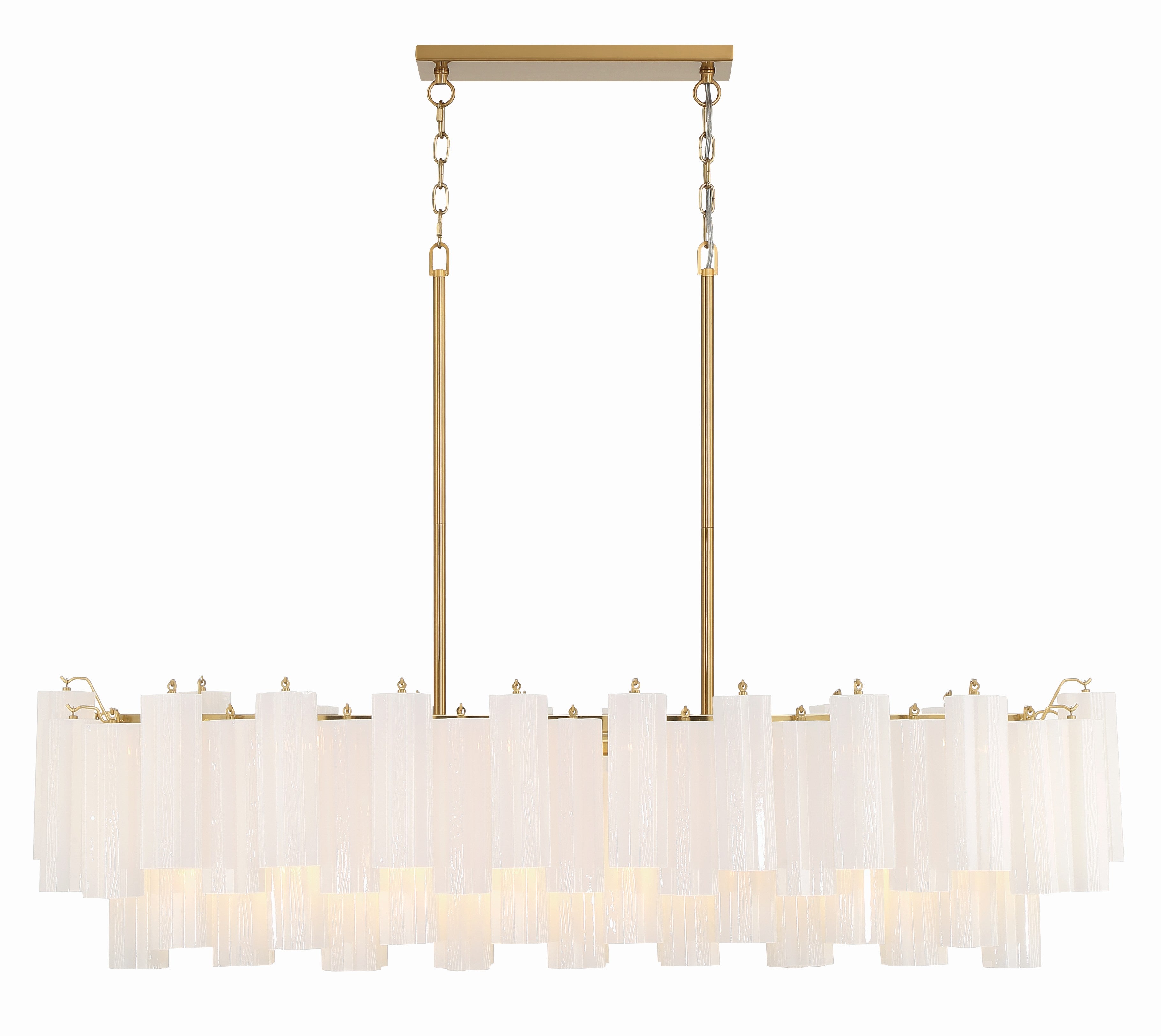 Modern Tronchi Linear Chandelier - Sleek LED Pendant Lighting Fixture for Dining Room, Kitchen Island & Contemporary Home Decor | Energy Efficient & Dimmable