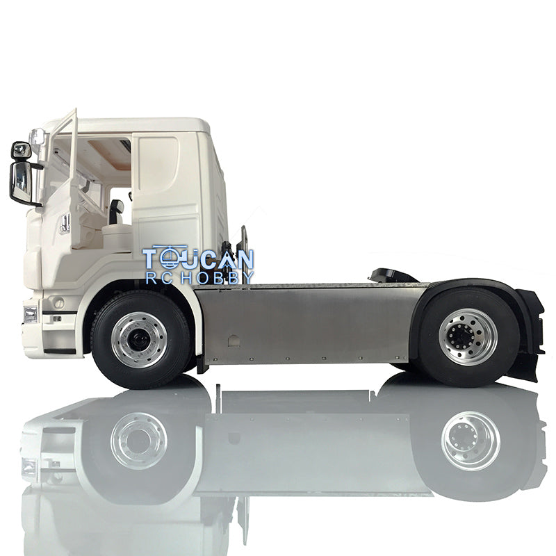 1/14 LESU Metal 4x4 Chassis Highline Cabin RC Tractor Truck Simulation Vehicle - Unassembled DIY Hobby Model with Light ESC Servo Motor for Off-Road Adventure & Collection Display