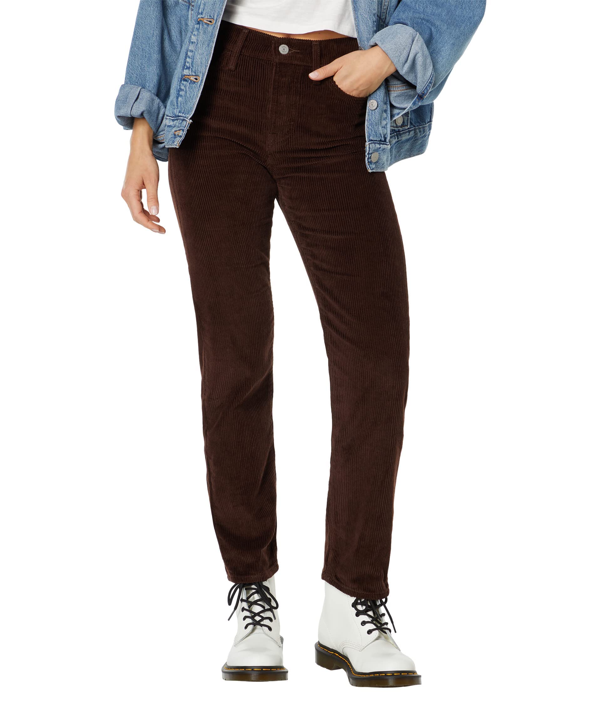 Levi's Women's Wedgie Straight Jeans - High Waist Slim Fit Denim Pants for Everyday Casual Wear & Office Outfits