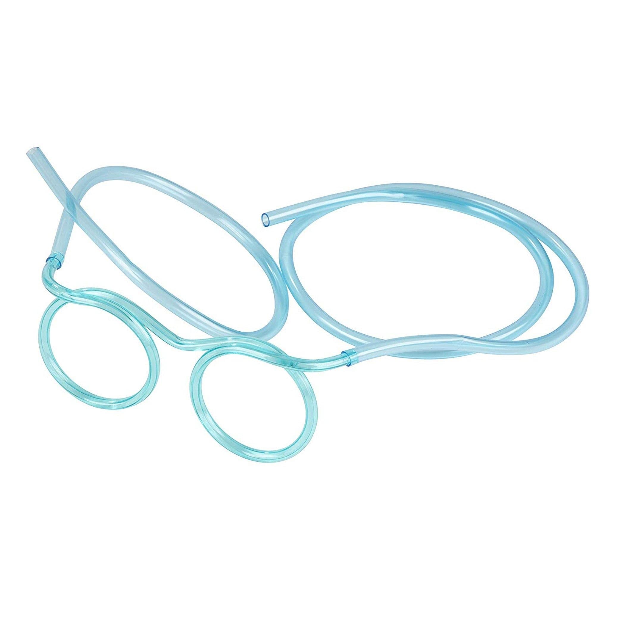 Fun Reusable Straw Glasses for Kids - Colorful Drinking Straws with Glasses for Parties, Games & Gifts - Perfect for Birthday Celebrations, Pool Parties & Summer Drinks