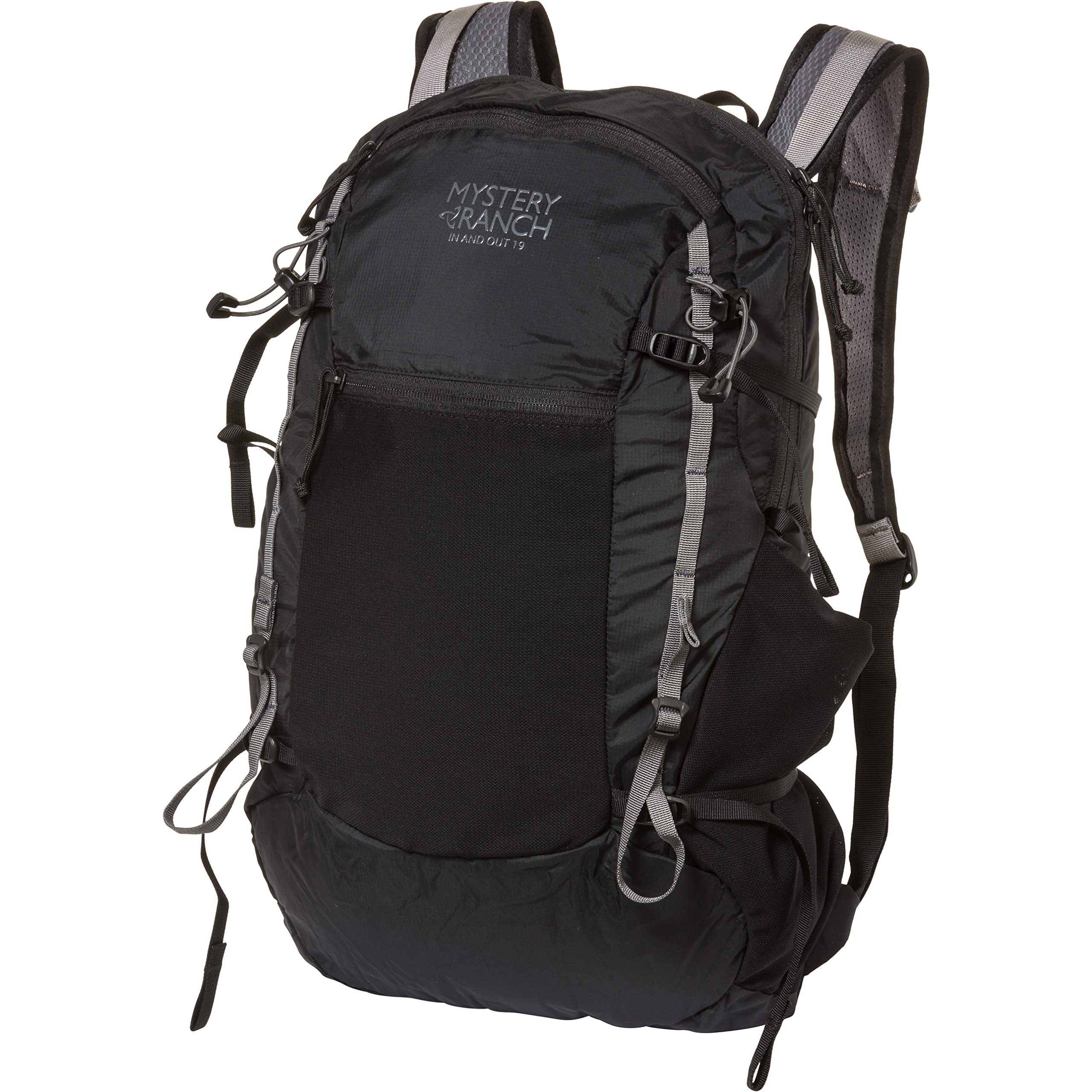 **Mystery Ranch In and Out 19L Backpack - Lightweight Foldable Daypack for Hiking, Travel & Commuting - Durable Black Pack for Outdoor Adventures**