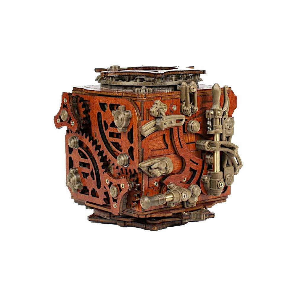 Mechanical 3D Puzzle for Adults - Brain Teaser Puzzle Box - 541 Piece Mecanigma Medium Difficulty - Perfect for Stress Relief & Home Office Decor