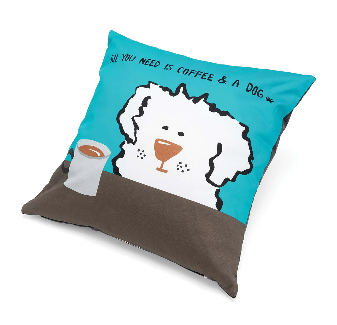 Premium Comfort Pillow for Relaxation - Perfect for Coffee Lovers & Pet Owners | Cozy Home, Office & Travel Use