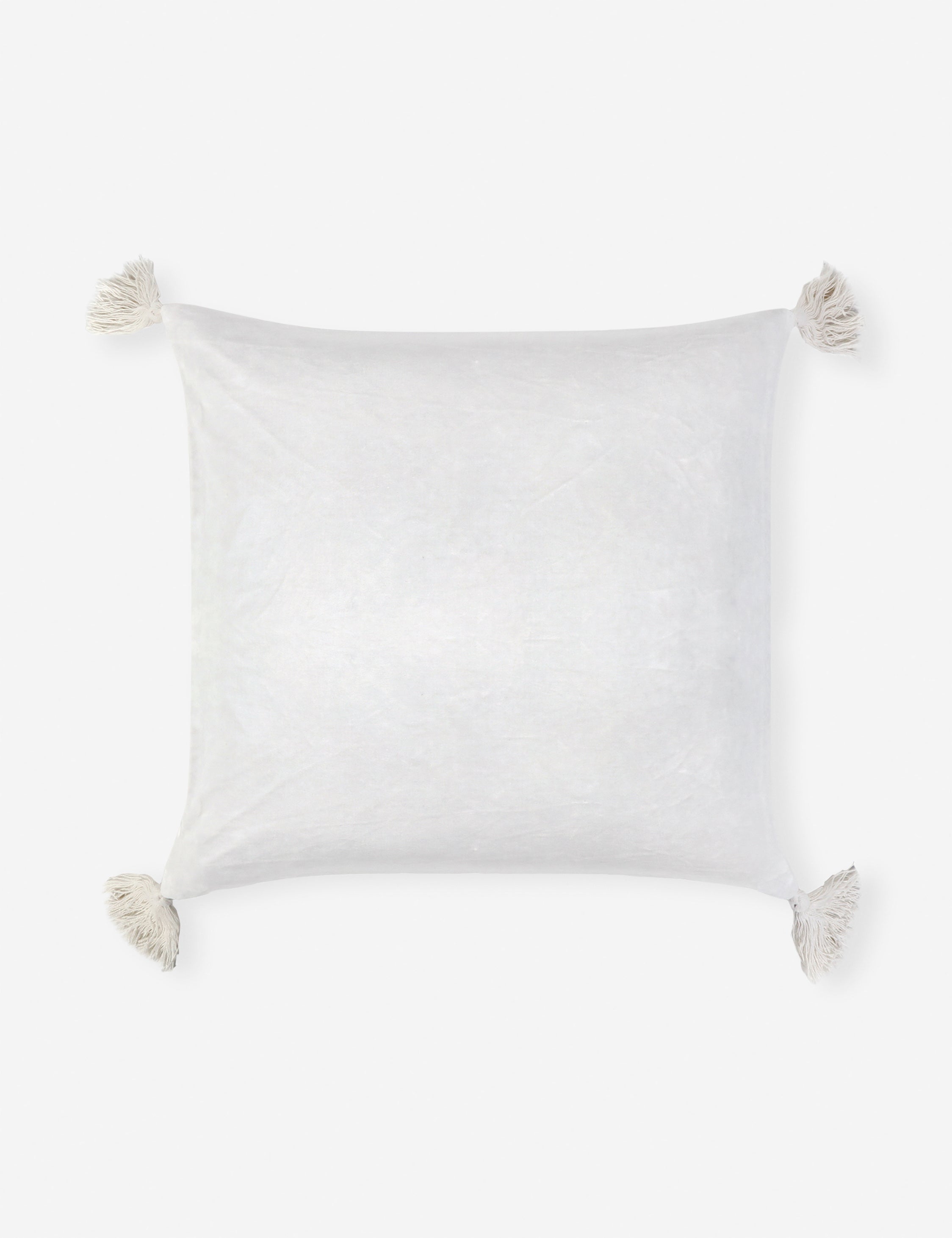 Luxury Bianca Velvet Throw Pillow Covers - Soft Decorative Cushion for Sofa, Bed & Home Decor - Elegant Living Room & Bedroom Accent Pillow by Pom Pom at Home