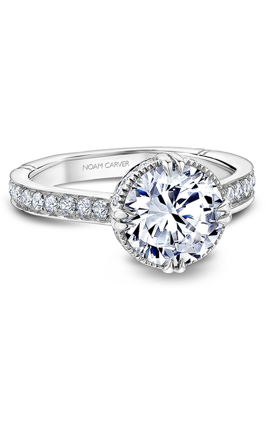 Noam Carver Atelier A004 03A Diamond Engagement Ring - Elegant Solitaire Wedding Band for Proposals & Anniversaries | Perfect for Romantic Moments & Special Occasions