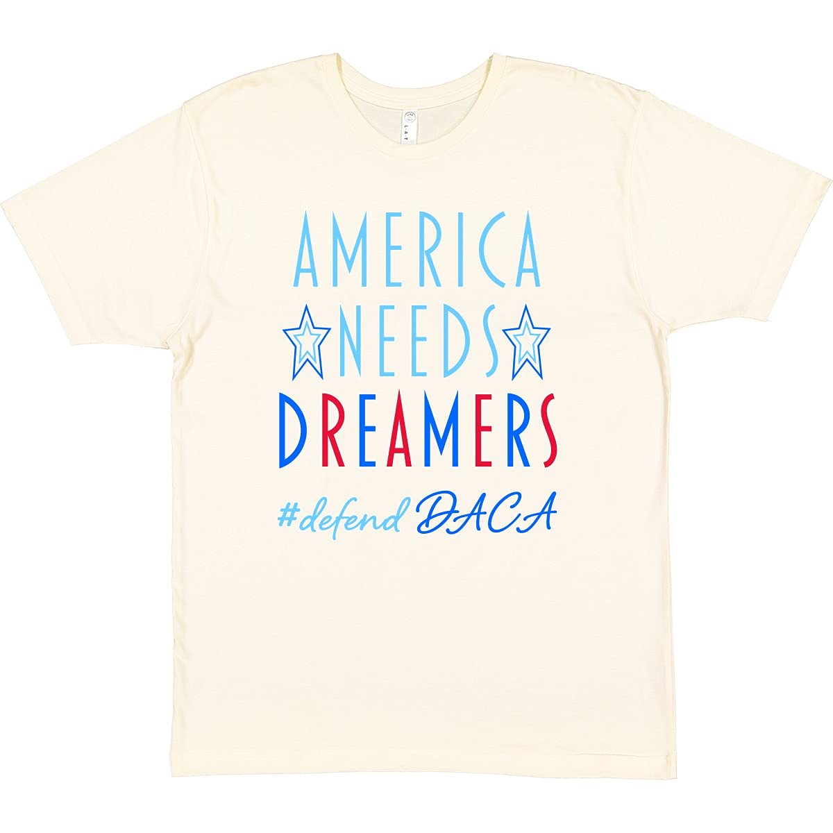 Inktastic America Needs Dreamers - Defend DACA Graphic T-Shirt for Men & Women | Immigration Rights Awareness Apparel | Perfect for Protests, Rallies & Social Justice Events