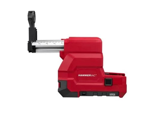Milwaukee 2715-DE M18 Hammervac Dedicated Dust Extractor - Powerful Cordless Vacuum for Construction Dust Removal | Ideal for Drywall Sanding, Concrete Drilling & Woodworking Projects
