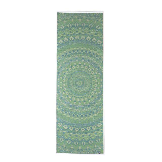 Ikehiko Igusa Rush Grass Tatami Yoga Mat - Natural Green Mandala Pattern, 185cm for Meditation, Yoga & Home Decor