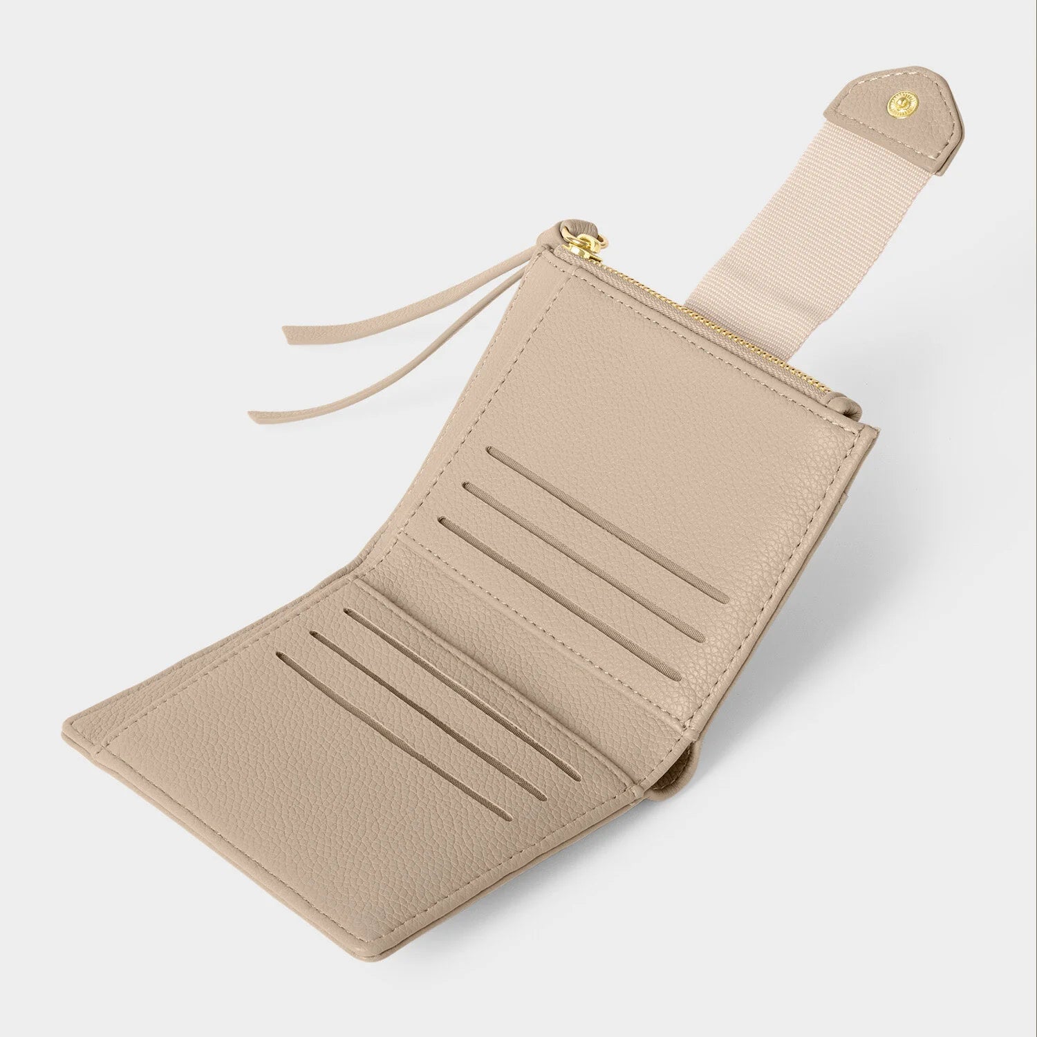 Katie Loxton Hallie Crossbody Purse - Light Taupe Leather Handbag for Women | Perfect for Work, Travel & Everyday Use