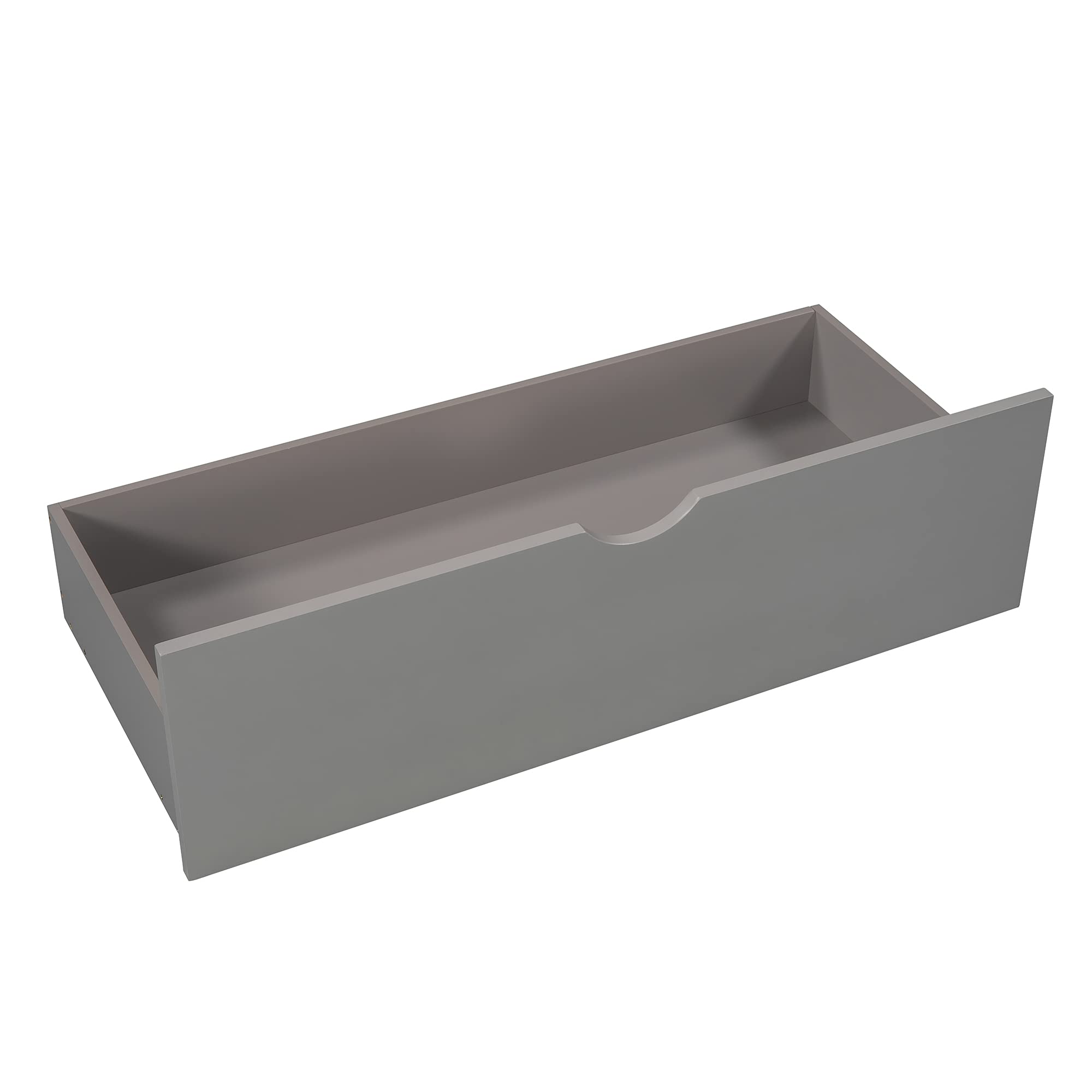 Merax Twin Size L-Shaped Daybed with Trundle - Convertible Storage Platform Bed with 2 Drawers & Built-in Desk - No Box Spring Needed - Perfect for Small Spaces, Dorm Rooms & Guest Bedrooms (Grey)
