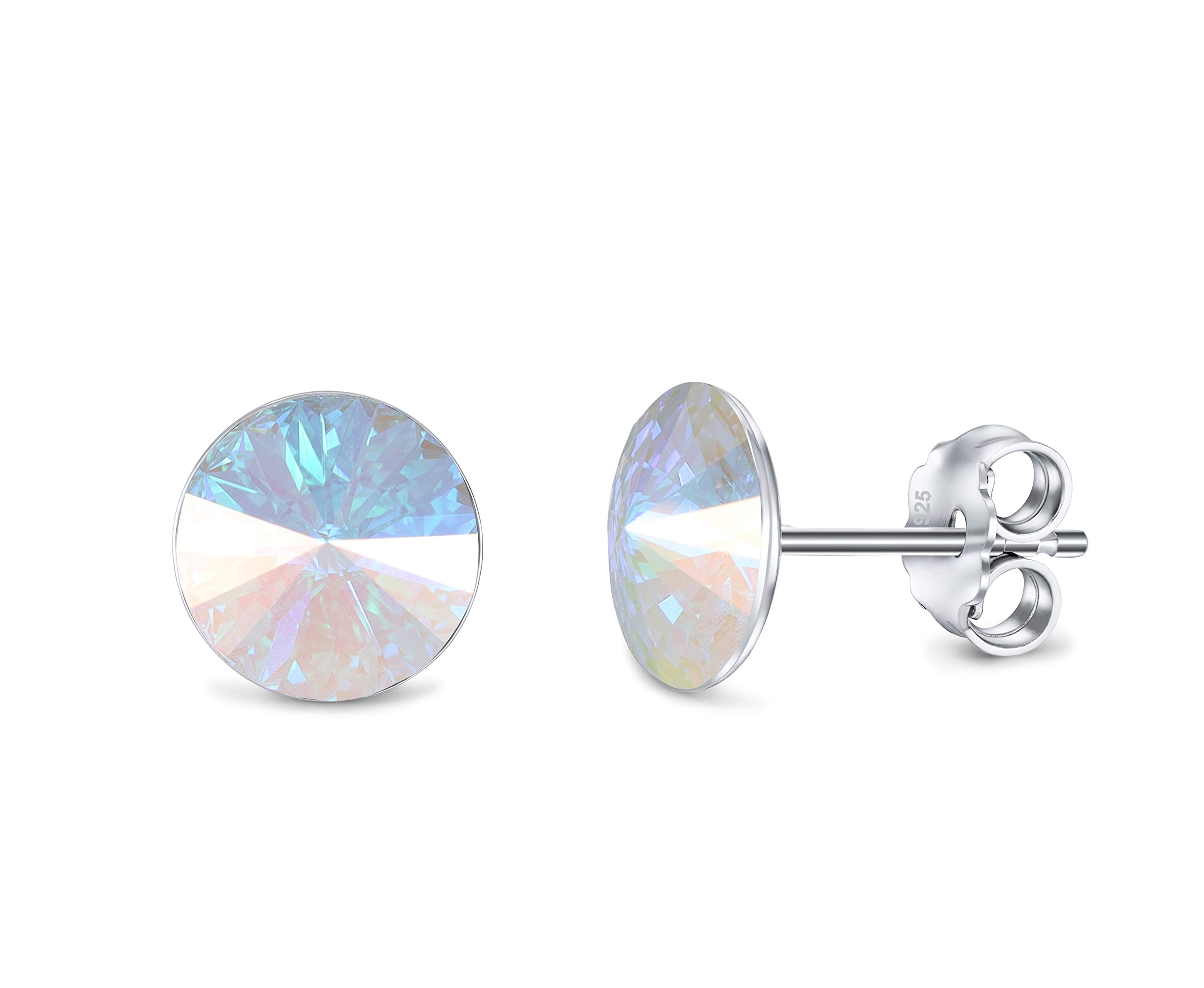Elegant Swarovski Crystal Sterling Silver Stud Earrings for Women - Perfect for Weddings, Parties & Everyday Wear