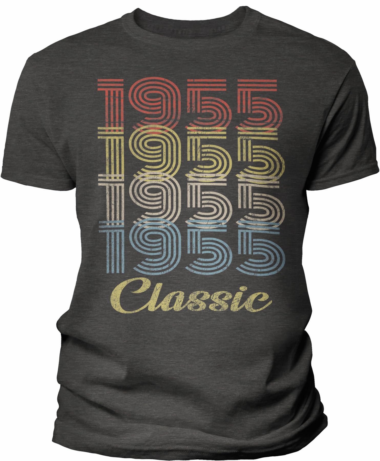 Vintage 1955 Retro 70th Birthday Gift T-Shirt for Men - Classic 70 Years Old Birthday Present - Perfect for Parties, Family Gatherings & Milestone Celebrations