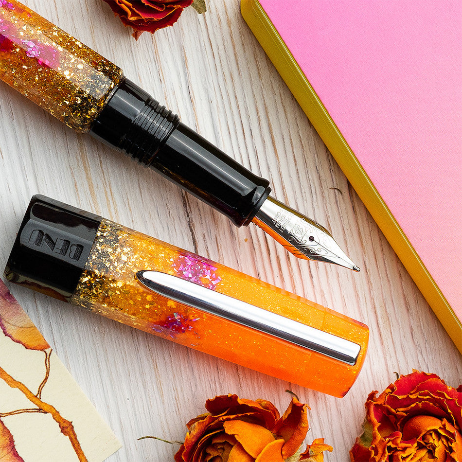 BENU Euphoria Fountain Pen - Vibrant Summer Limited Edition | Premium Writing Instrument for Calligraphy, Journaling & Gifts | Exclusive at Cult Pens