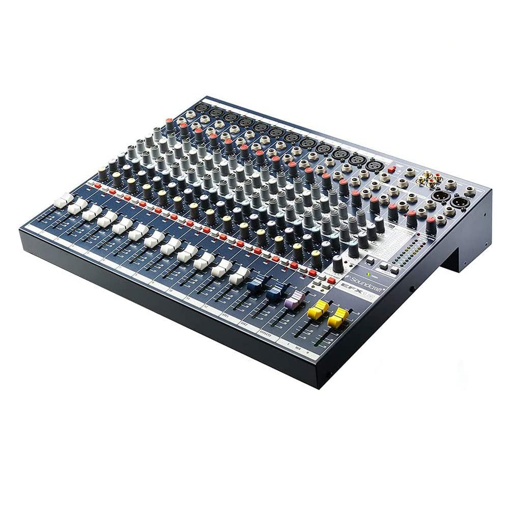 Soundcraft EFX 12-Channel Audio Mixer with Bluetooth & Free Wireless Earbuds - Professional Studio & Live Performance Mixing Board for DJs, Musicians & Podcasters - Includes 1-Year Extended Warranty