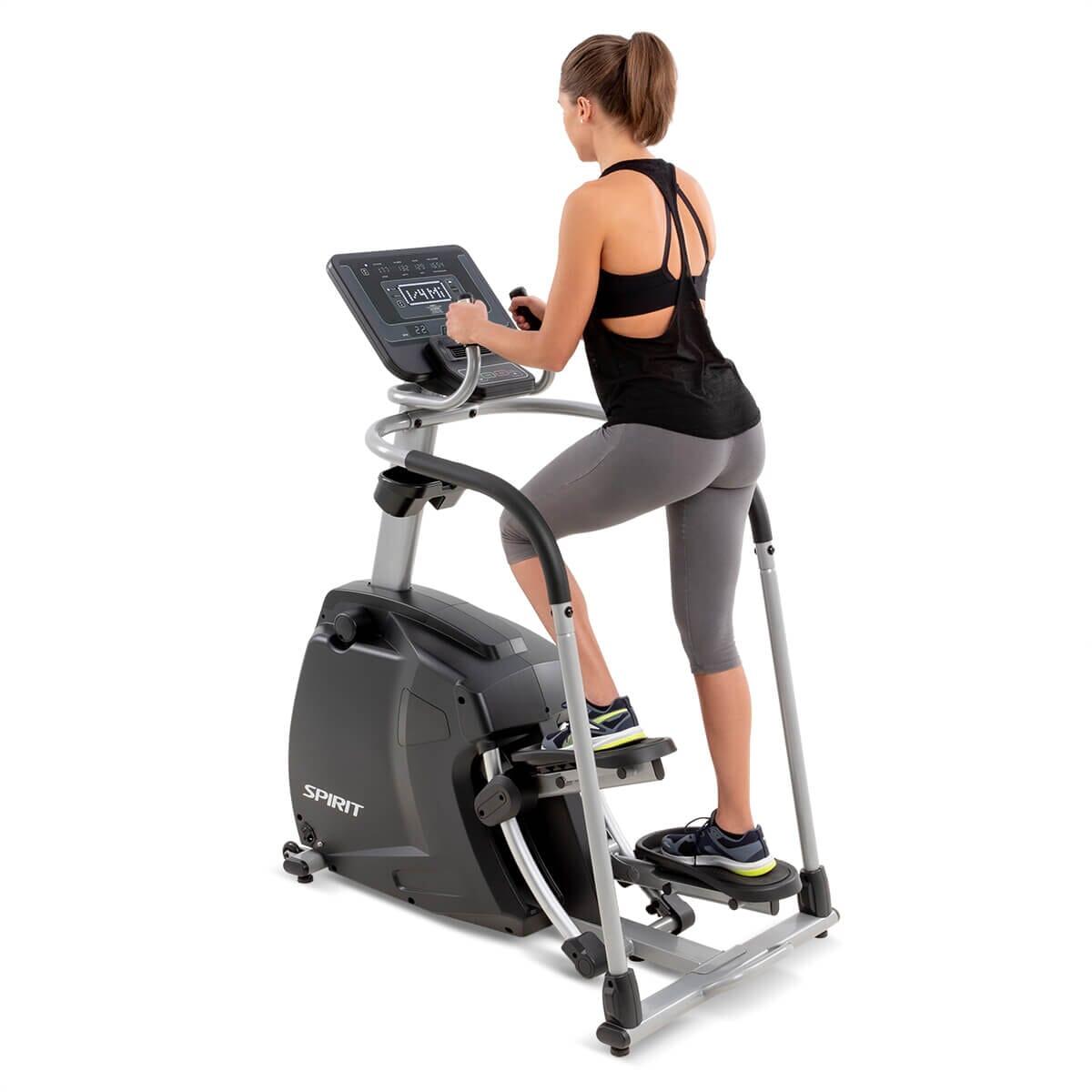 Spirit Fitness CS800 Stepper Machine - Compact Home Exercise Equipment for Cardio & Leg Workouts - Perfect for Small Spaces & Apartment Workouts