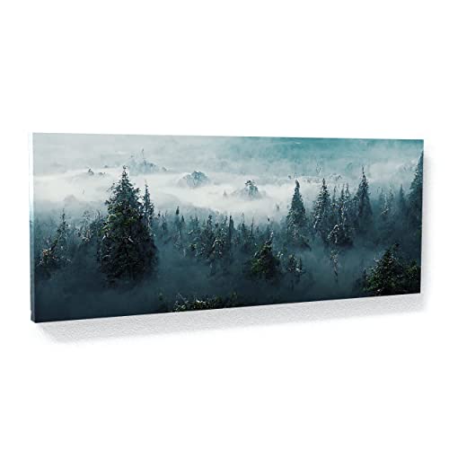 Foggy Mountain Forest Landscape