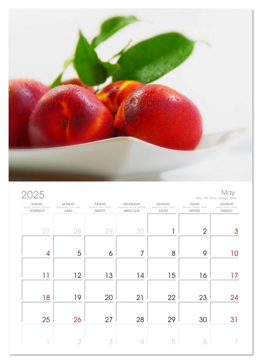 2025 Fresh Fruits Monthly Wall Calendar - 11.7