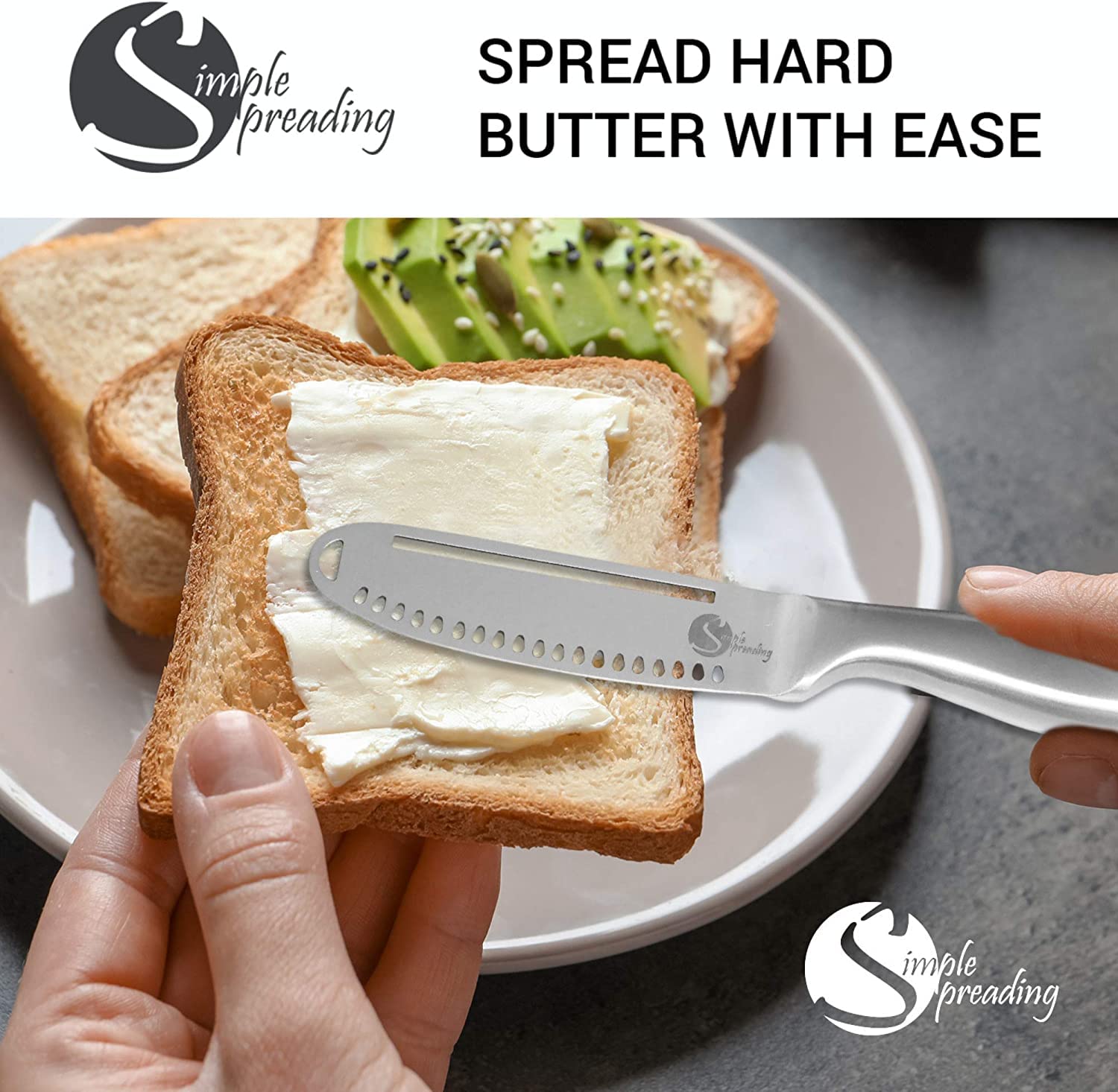 Premium Stainless Steel Butter Spreader and Curler Knives Set - 2 Butter Knives + 1 Magic Butter Curler for Smooth Spreading - Perfect for Breakfast, Baking, and Entertaining