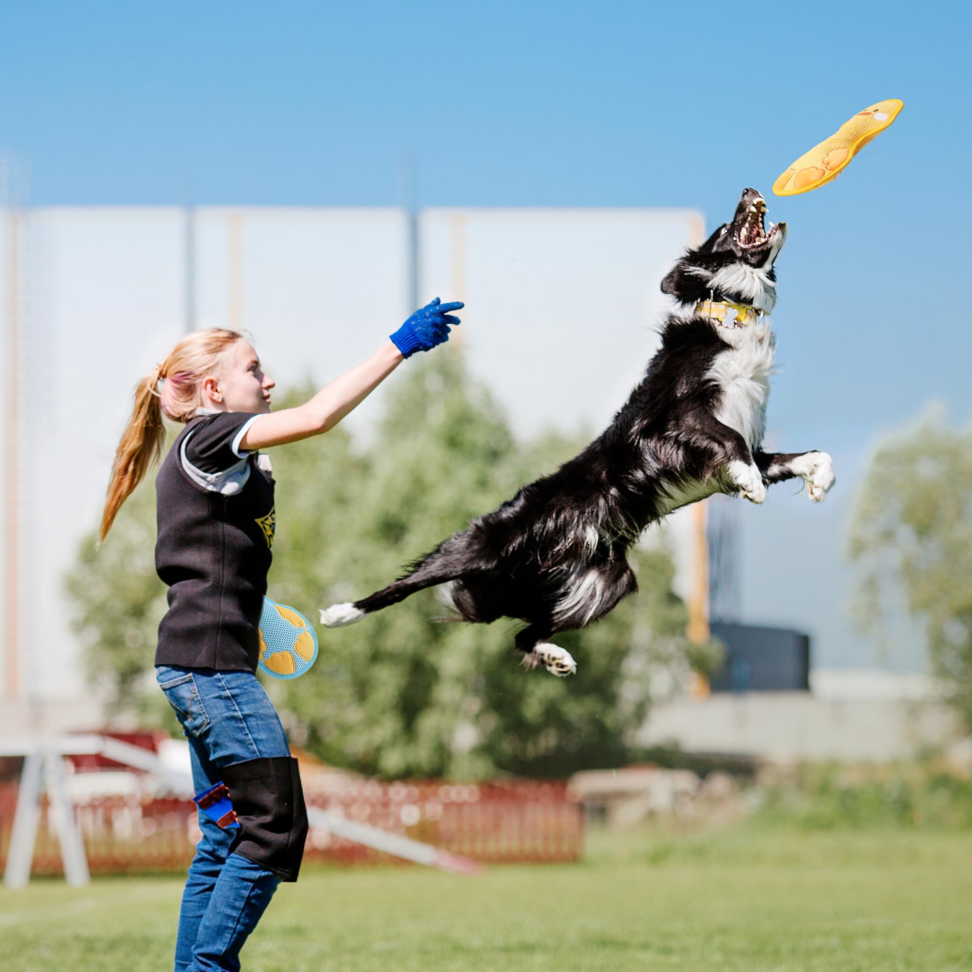 Duck Squeaky Dog Toy 2025 - Indestructible Chew Proof Dog Toys for Aggressive Chewers, Durable 2-Layer Stuffed Interactive Tug Training Toy - Yellow - Perfect for Playtime, Training & Keeping Dogs Entertained
