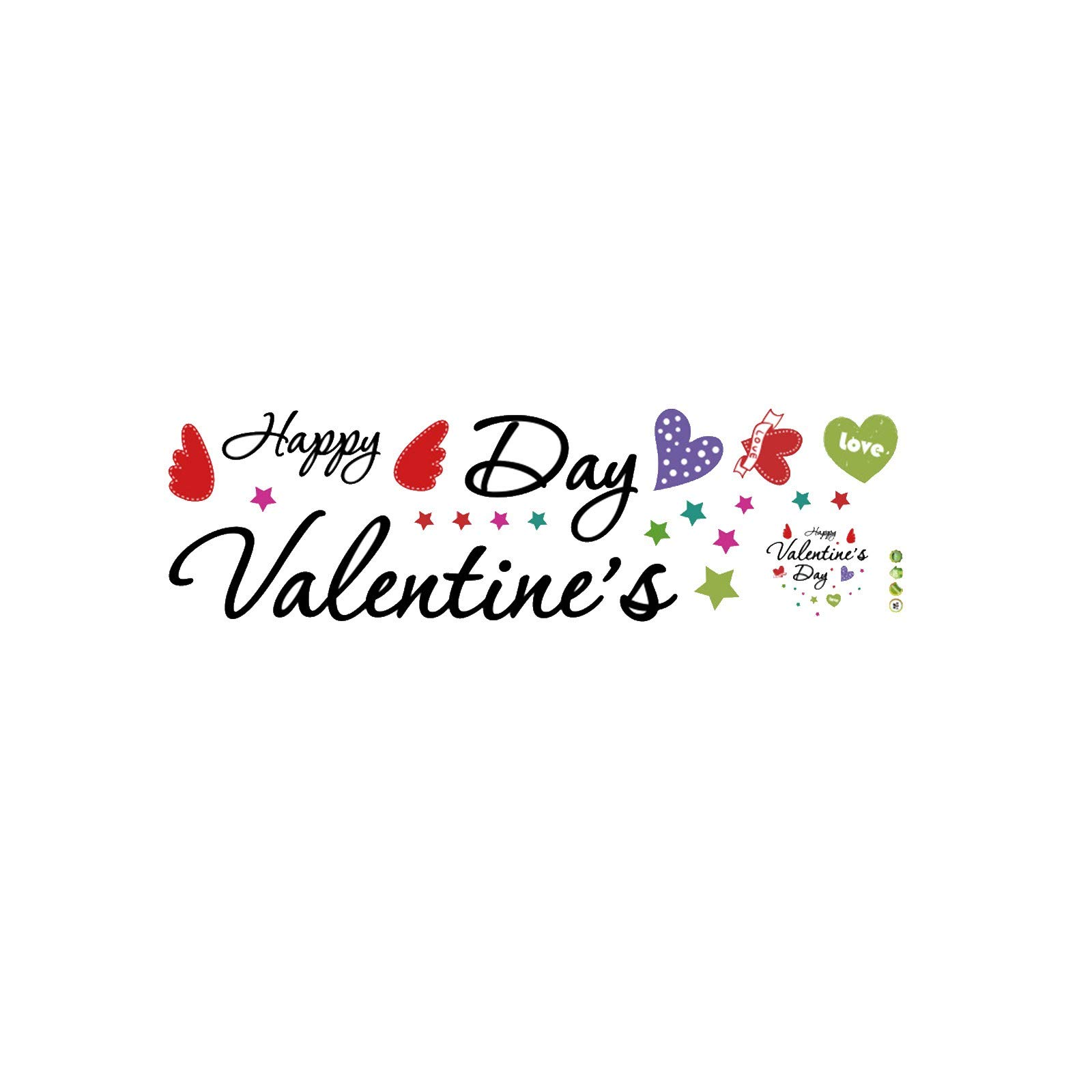 Romantic Heart Wall Stickers for Valentine's Day - Self-Adhesive Decals for Windows, Doors & Bedroom Decor - Perfect for Couples Gifts & Party Supplies (XX9) - Ideal for Anniversary Celebrations, Wedding Decorations & Romantic Home Decor