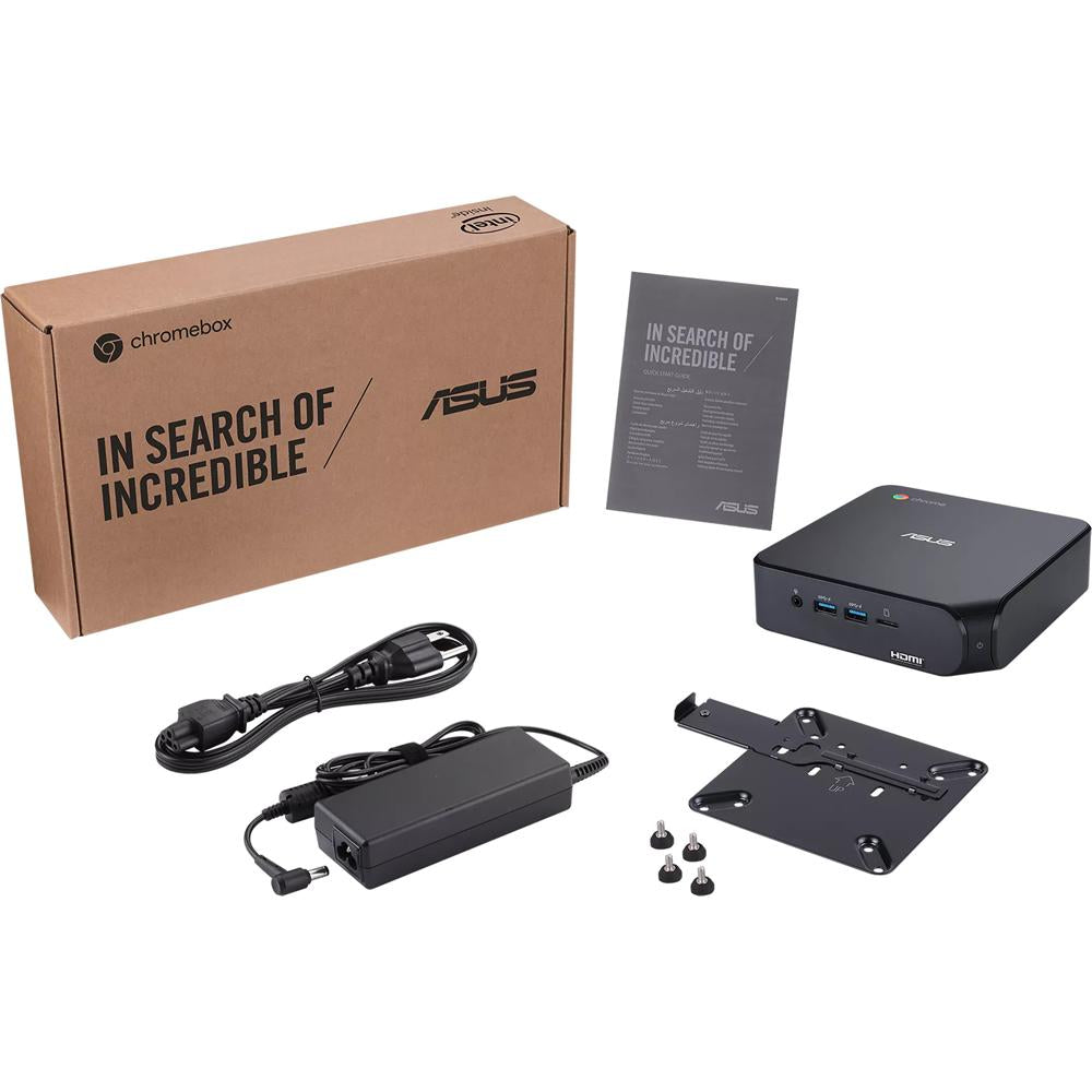 ASUS Chromebox 4 Mini PC - Intel Core i7-10510U Processor, 8GB RAM, 128GB SSD, Chrome OS - Compact Desktop Computer for Home Office, Streaming & Productivity (CHROMEBOX4-G7068UN)