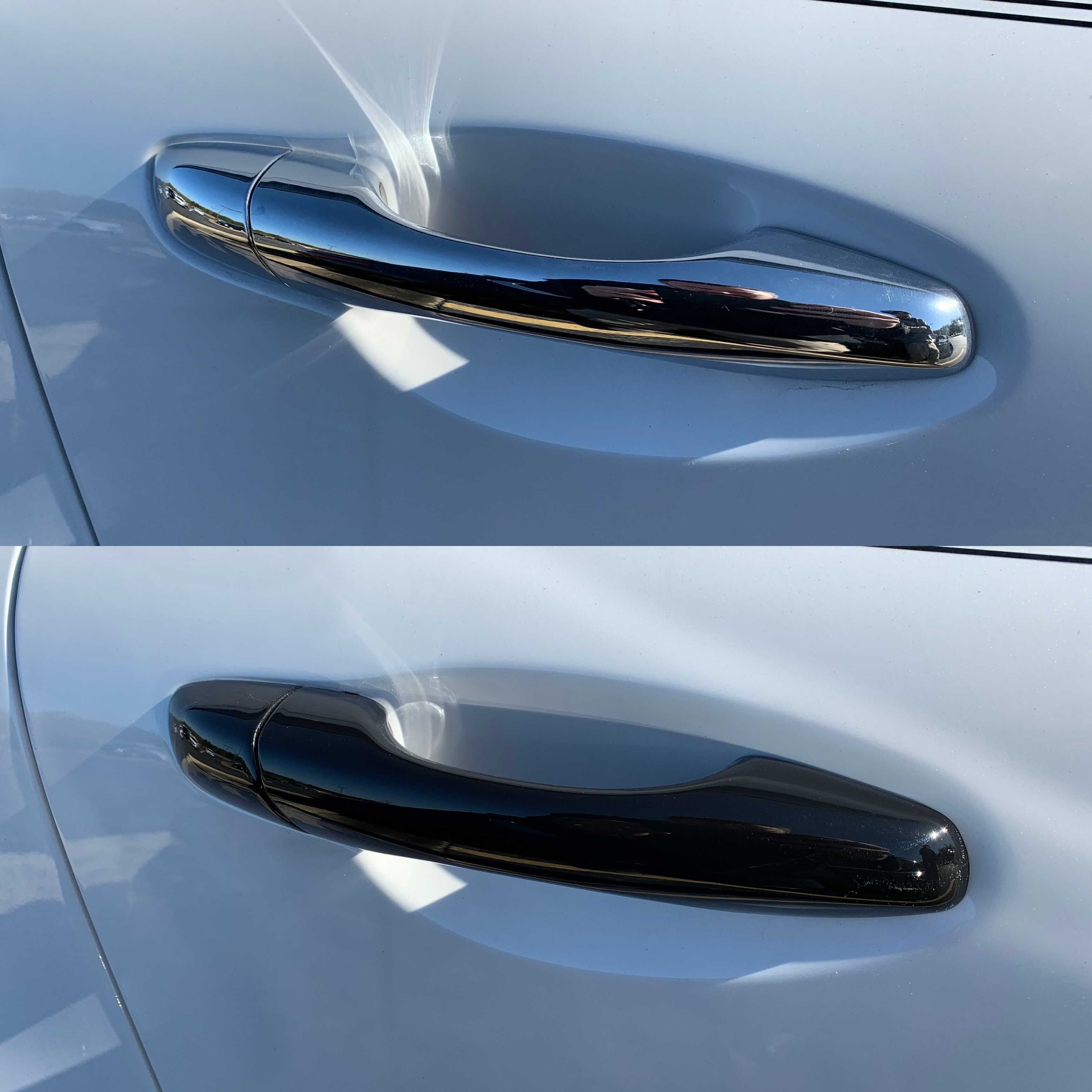 Gloss Black Chrome Delete Door Handle Covers for Cars - No Smart Key - DH6317BLK - Upgrade Your Vehicle's Style & Protection (Sedan, SUV, Truck)