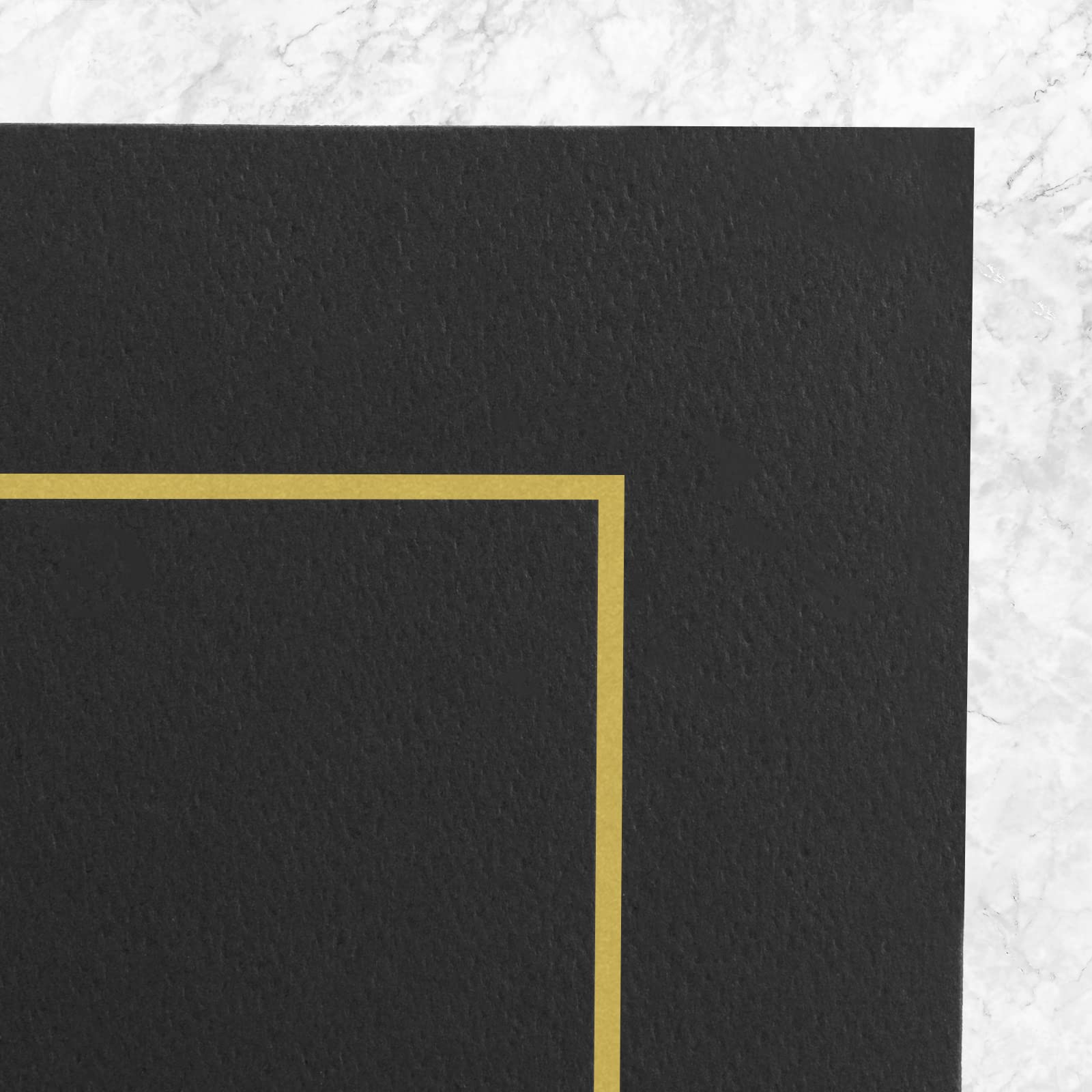 25 Pack 8.5x11 Black Photo Folders with Gold Lining - Cardboard Picture Frames & Document Holders for Certificates, Diplomas, Awards - Perfect for Graduation, Office Recognition & Professional Presentations