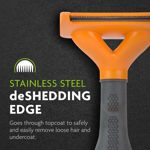 FURminator Deshedding Tool for Medium Dogs with Short Hair - Reduce Shedding & Grooming at Home for a Cleaner House & Happier Pet