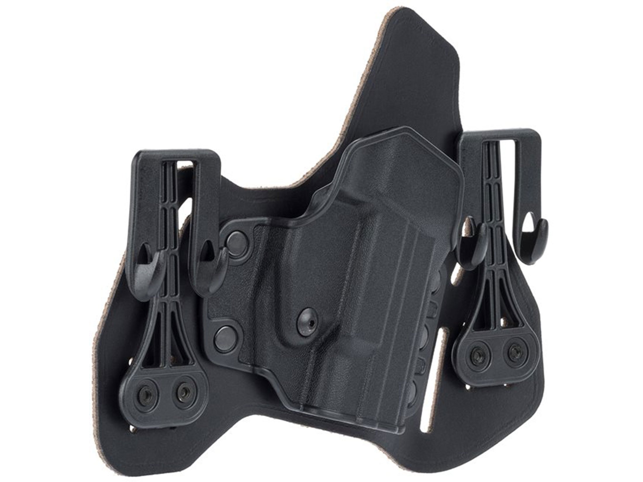 BLACKHAWK Leather Tuckable Pancake Holster for Concealed Carry - Perfect for IWB & OWB Use with Pistols & Revolvers | Ideal for Law Enforcement, Security & Everyday Carry