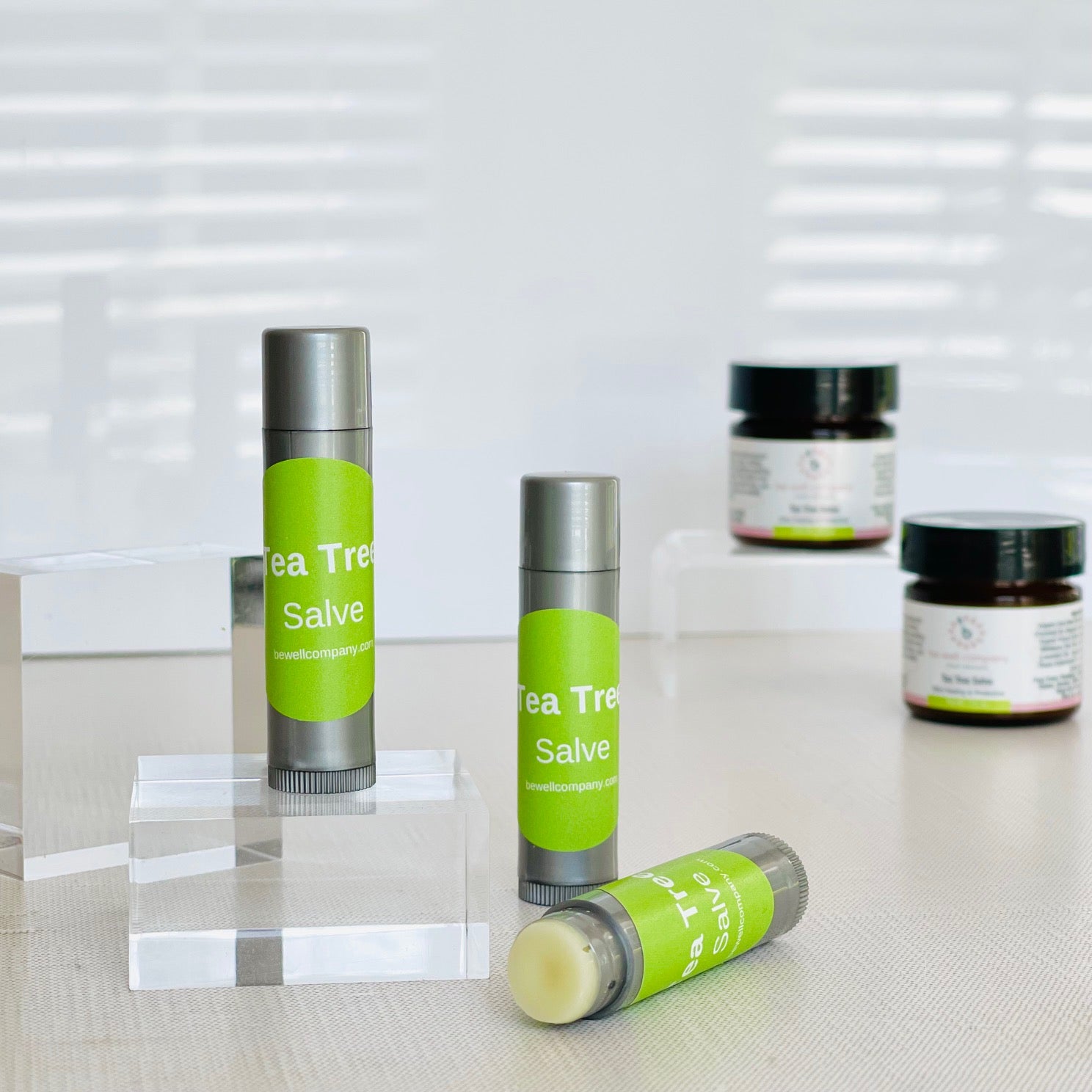 Organic Tea Tree Salve for Skin Care - Natural Healing Balm for Acne, Eczema & Dry Skin - Perfect for Daily Moisturizing & Soothing Irritation