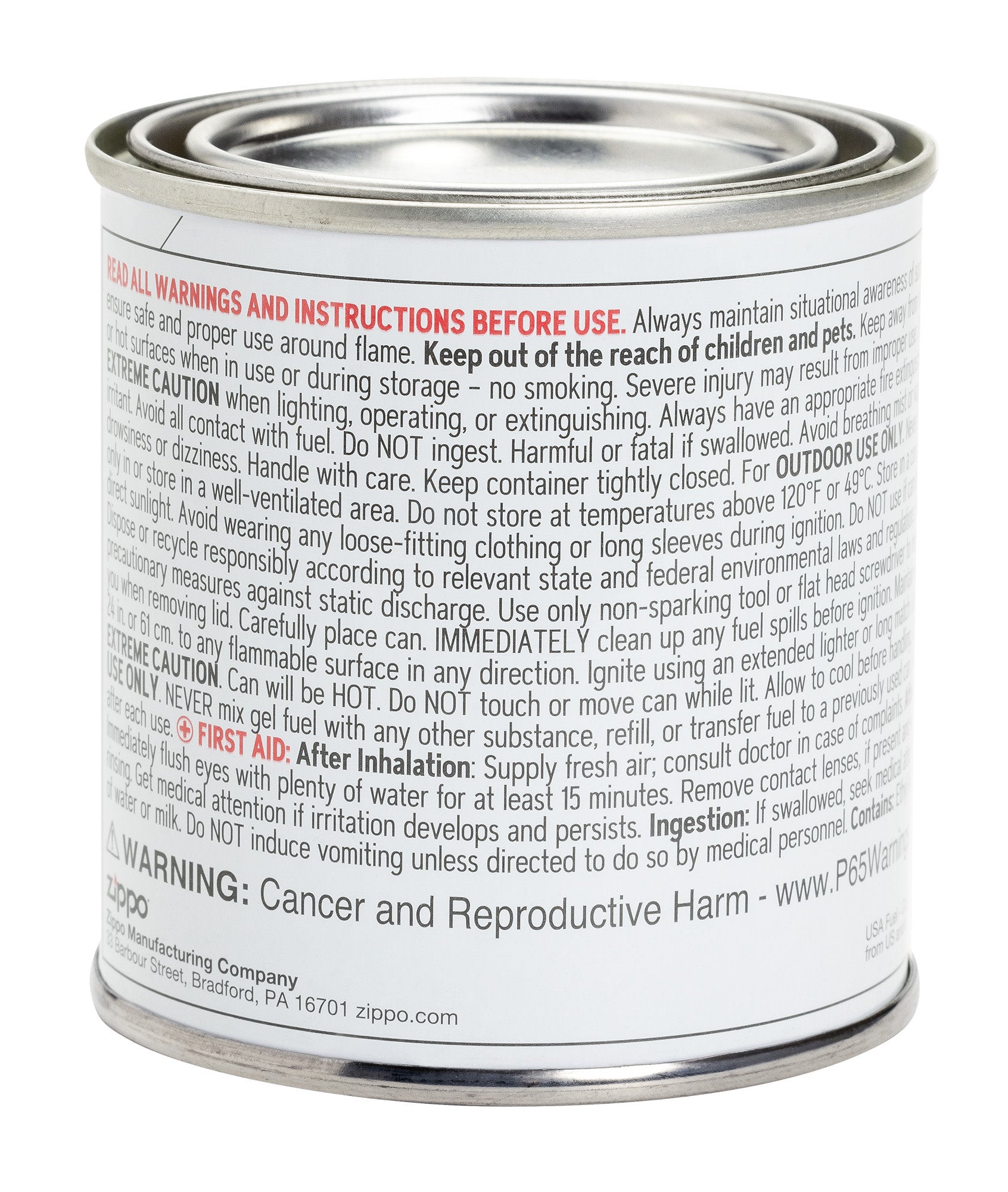 Zippo FlameScapes® Gel Fuel 180g (6 Pack) - Long-Lasting Fire Gel for Indoor/Outdoor Fireplaces, Camping & Emergency Use