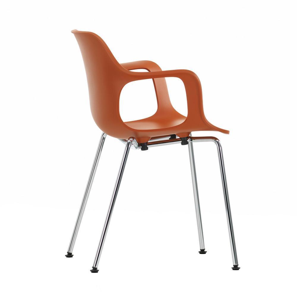 HAL Armchair Tube Stackable Chair - Modern Lightweight Plastic Chair for Indoor & Outdoor Use - Perfect for Patio, Garden, Poolside, and Home Decor